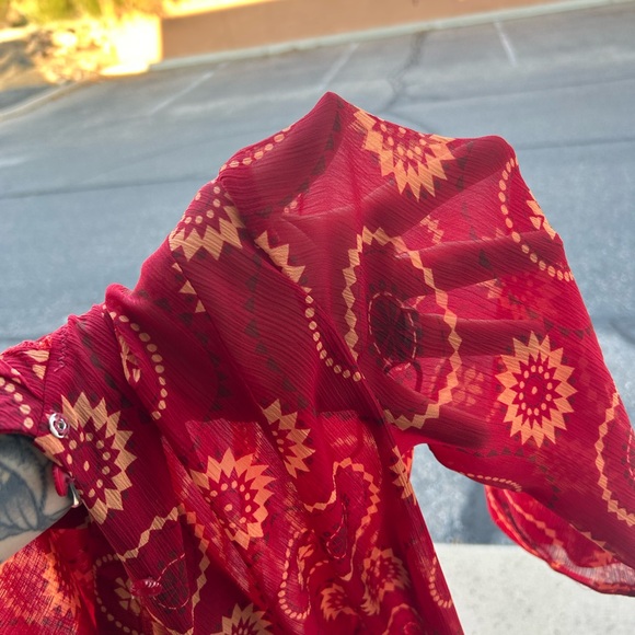 Vintage 70s Sheer Maxi Dress Gorgeous - Picture 4 of 4